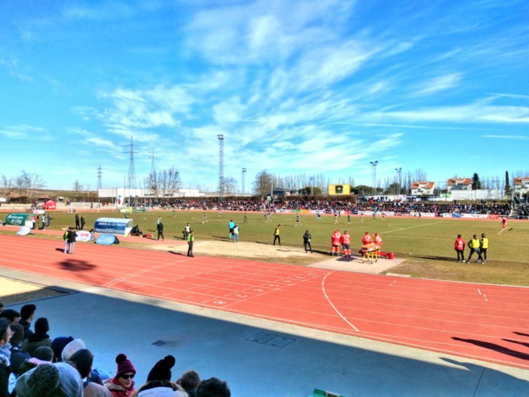 El Unionistas, durante un partido en Las Pistas.