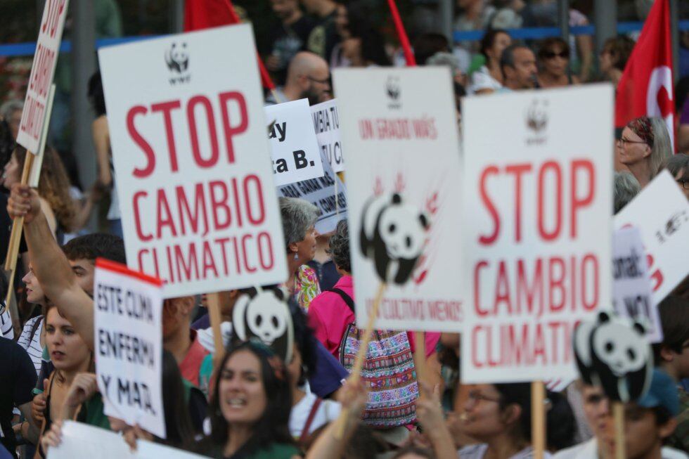 Marcha en Madrid por la segunda huelga mundial por el clima convocada por Fridays For Future