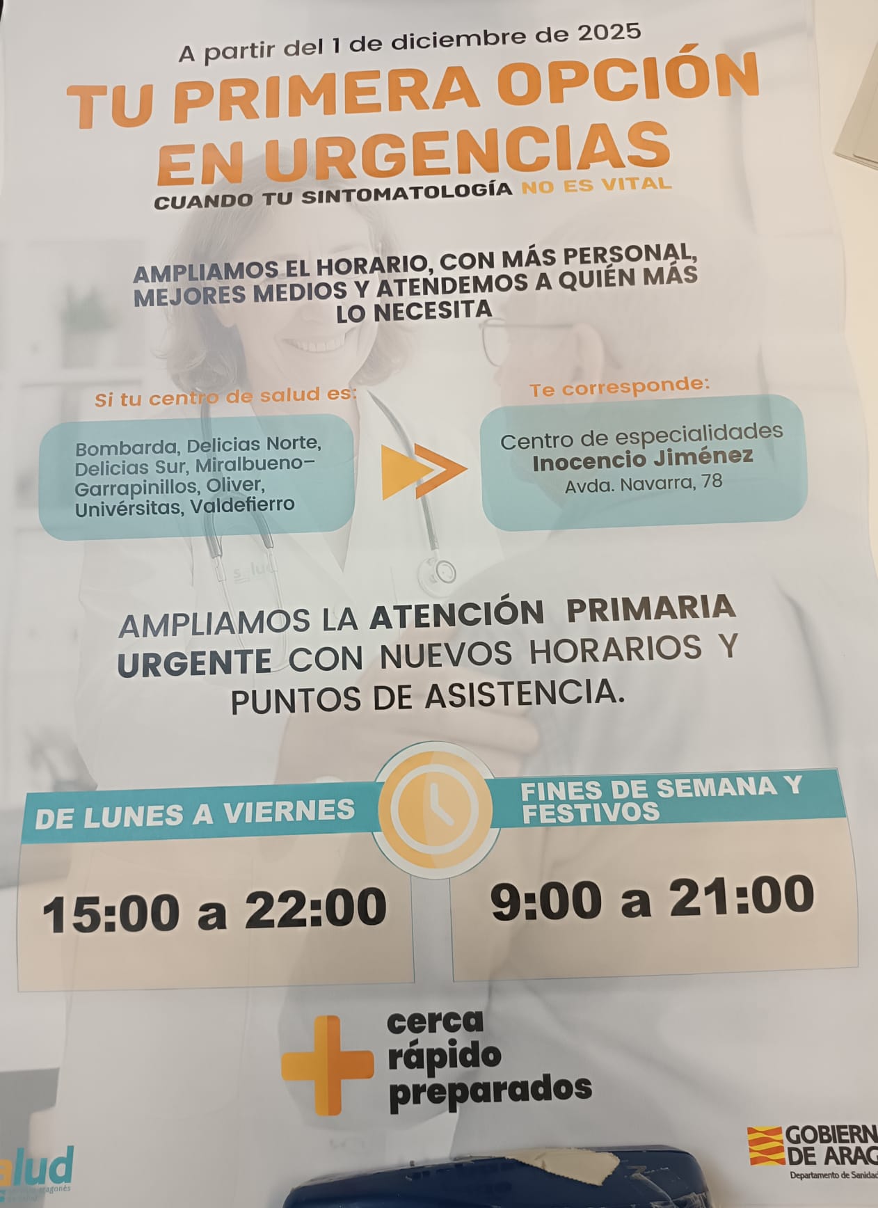 Zaragoza cambia el modelo de atención urgente extrahospitalaria con los DUAP