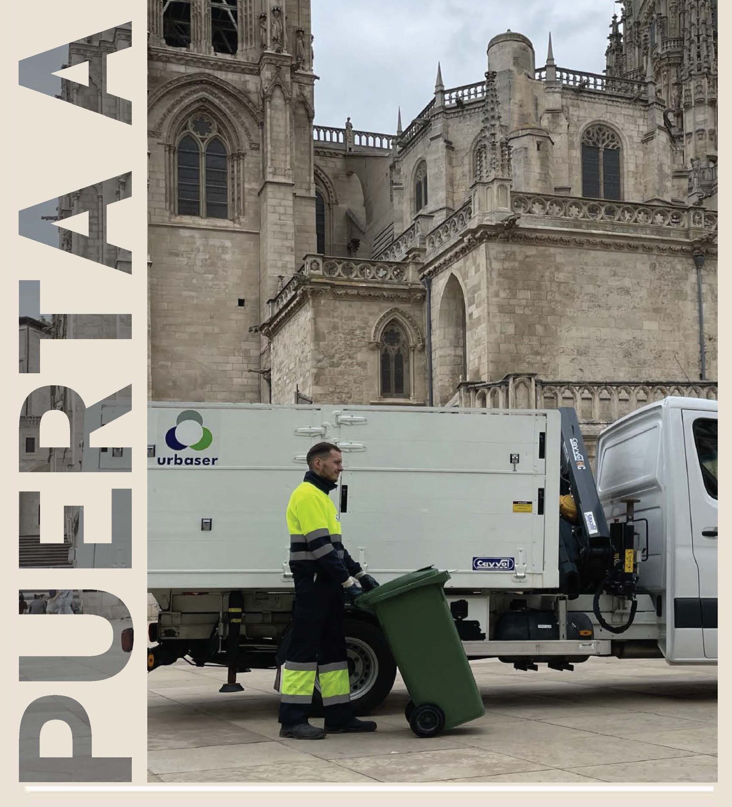 Cartel del Servicio de recogida 'Puerta a puerta' de Burgos