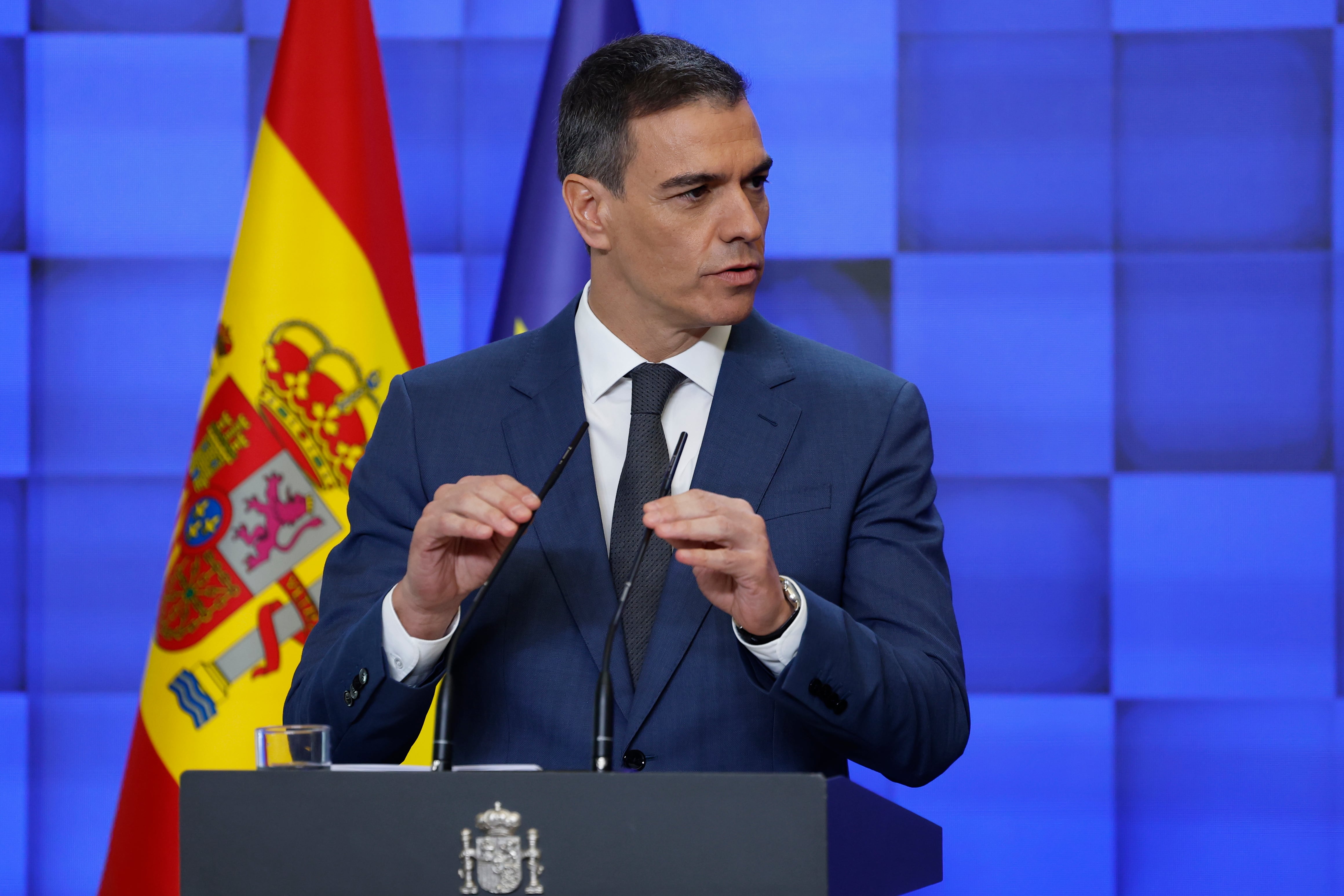 El presidente del Gobierno, Pedro Sánchez, hace balance del curso político. EFE