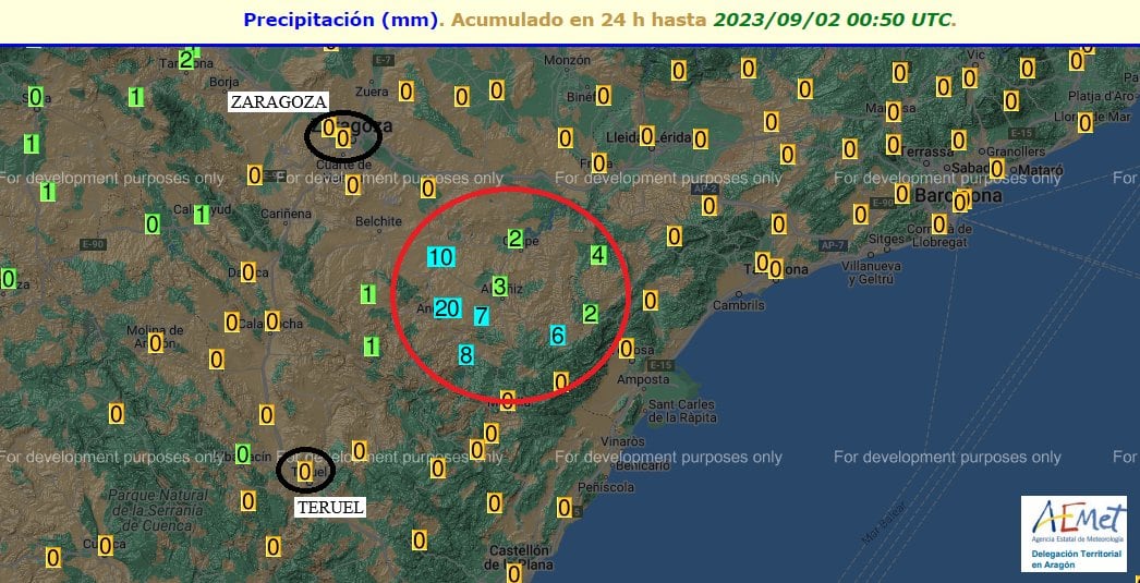 Una DANA recorre Aragón