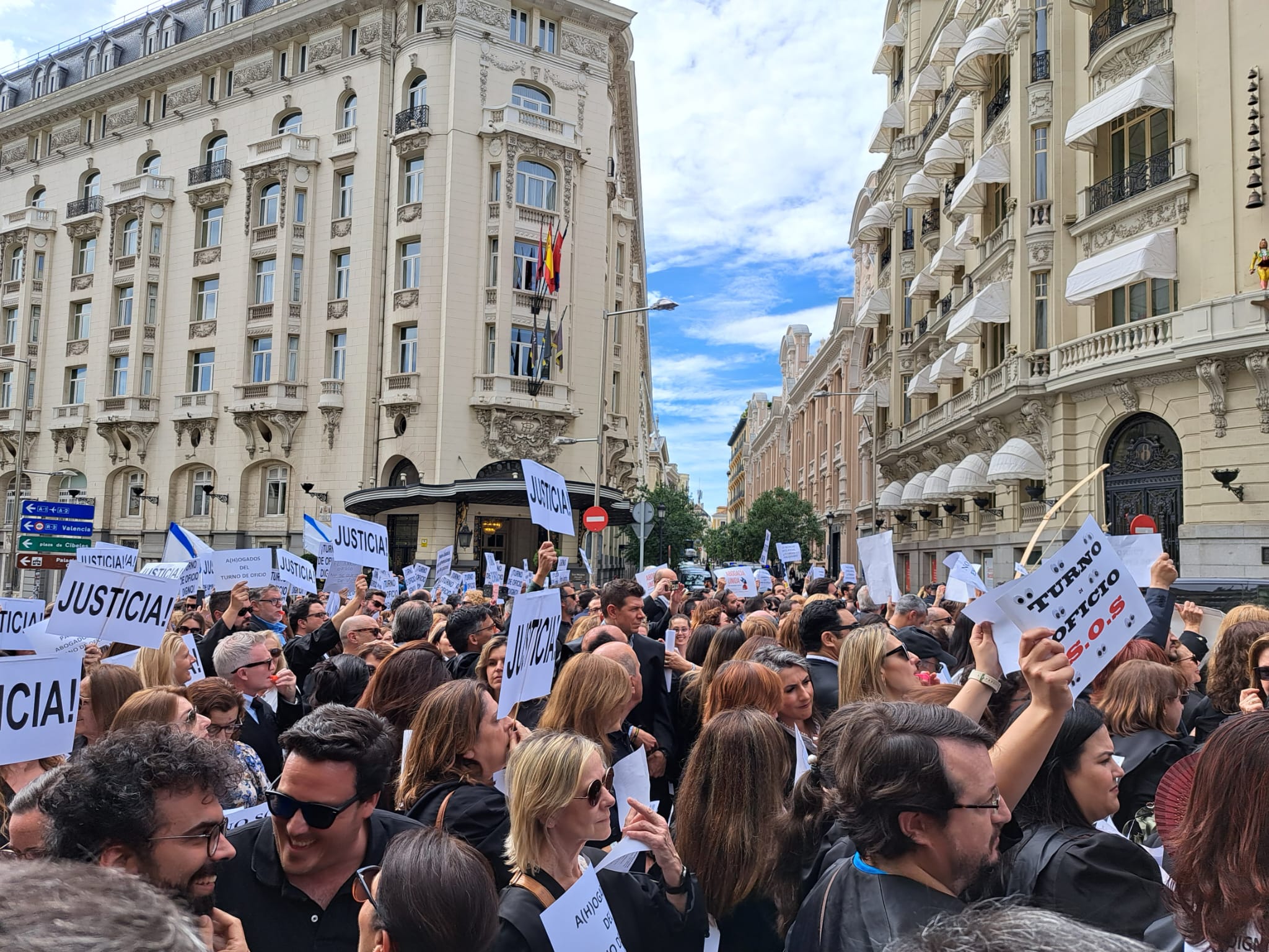 Manifestación turno de oficio