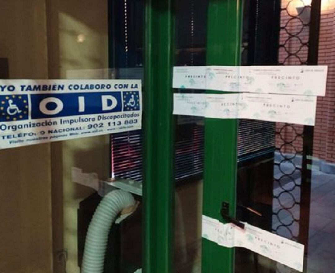 Una de las sedes de OID cerradas por la Policía