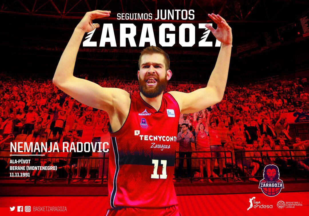 Nemanja Radovic seguirá la próxima temporada en el club aragonés. 