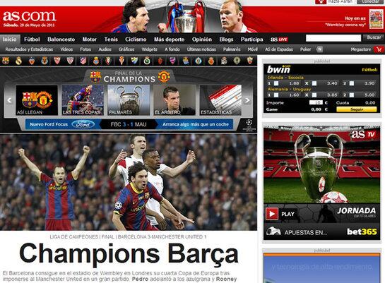 Champions Barça - Diario As