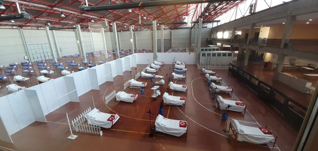 Recinto Ferial convertido en hospital de campaña