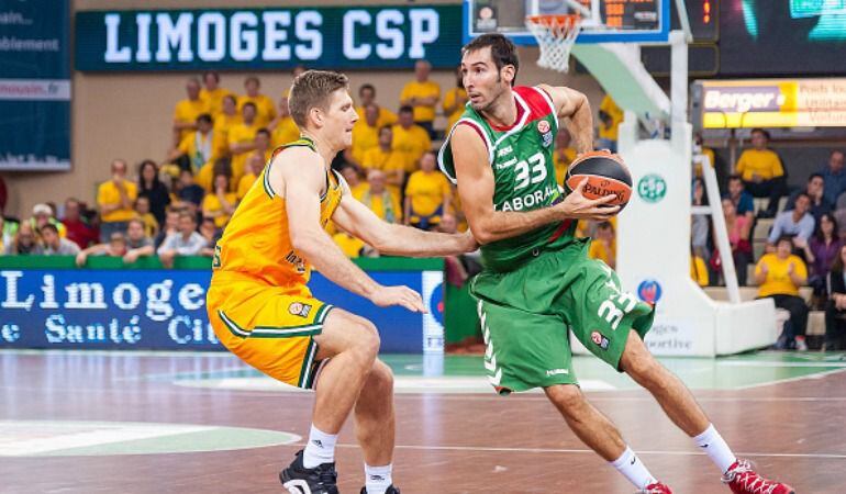 Alberto Corbacho acertó con sus triples en Limoges.