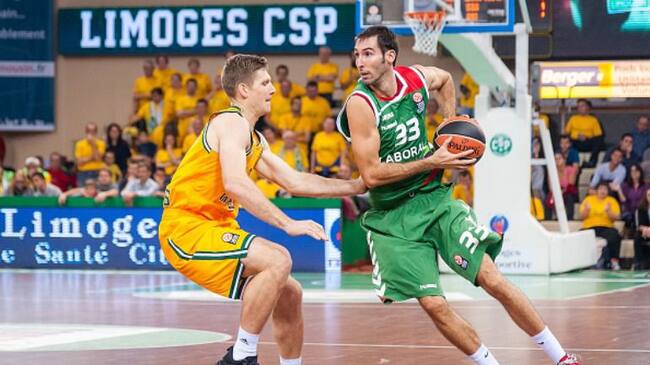 Alberto Corbacho acertó con sus triples en Limoges.