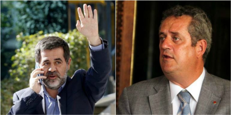 Jordi Sànchez y Joaquim Forn en sendas imágenes de archivo