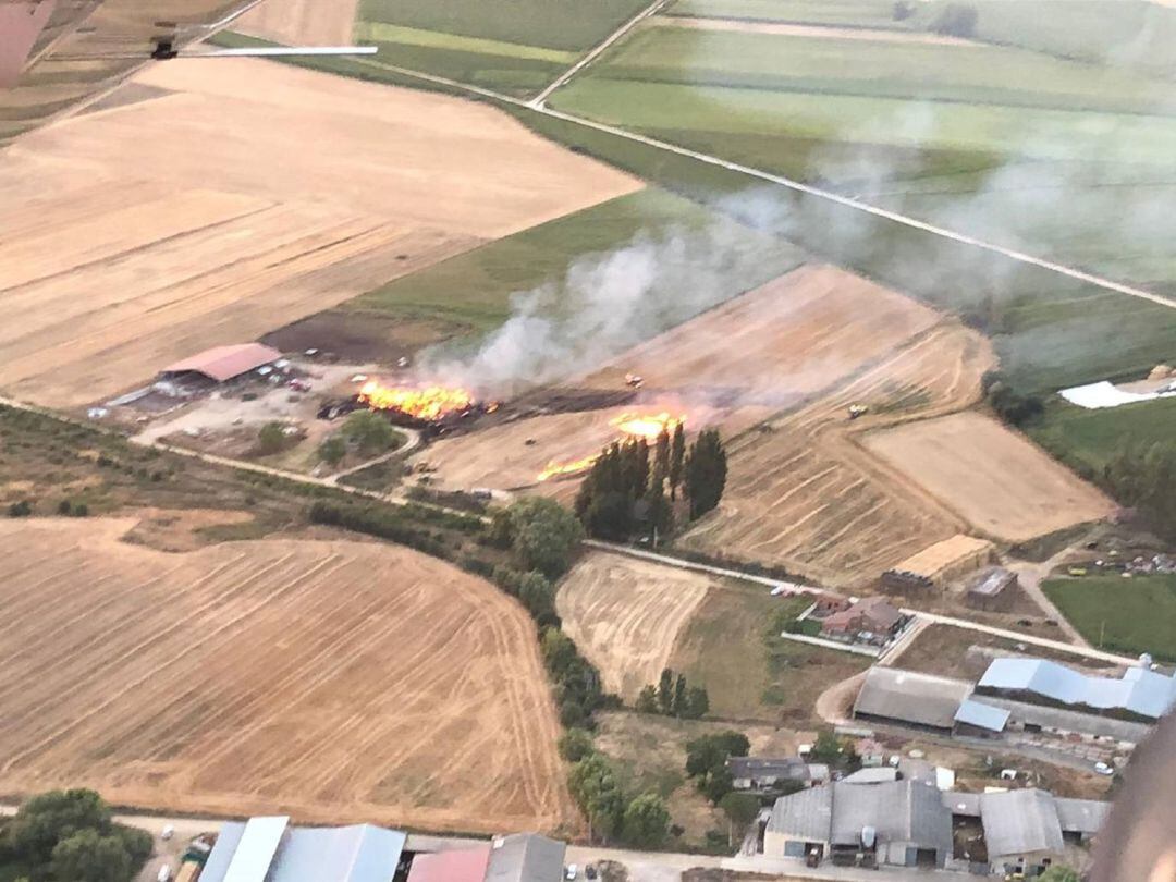 Incendio en Bustillo de la Vega