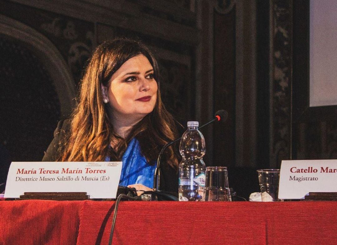 María Teresa Marín, directora del Museo Salzillo (Murcia), durante unas jornadas sobre el insigne escultor en Italia 