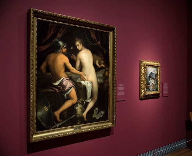 Vista del cuadro &#039;Marte y Venus&#039; de 1595 por Lavinia Fontana que forma parte de la nueva exposición de las artistas Sofonisba Anguissola y Lavinia Fontana