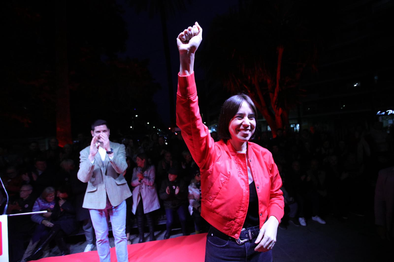 Diana Morant durante el acto de presentación de su candidatura a dirigir el PSPV.