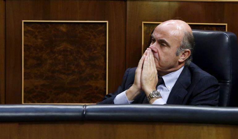 Luis de Guindos en el Congreso de los Diputados