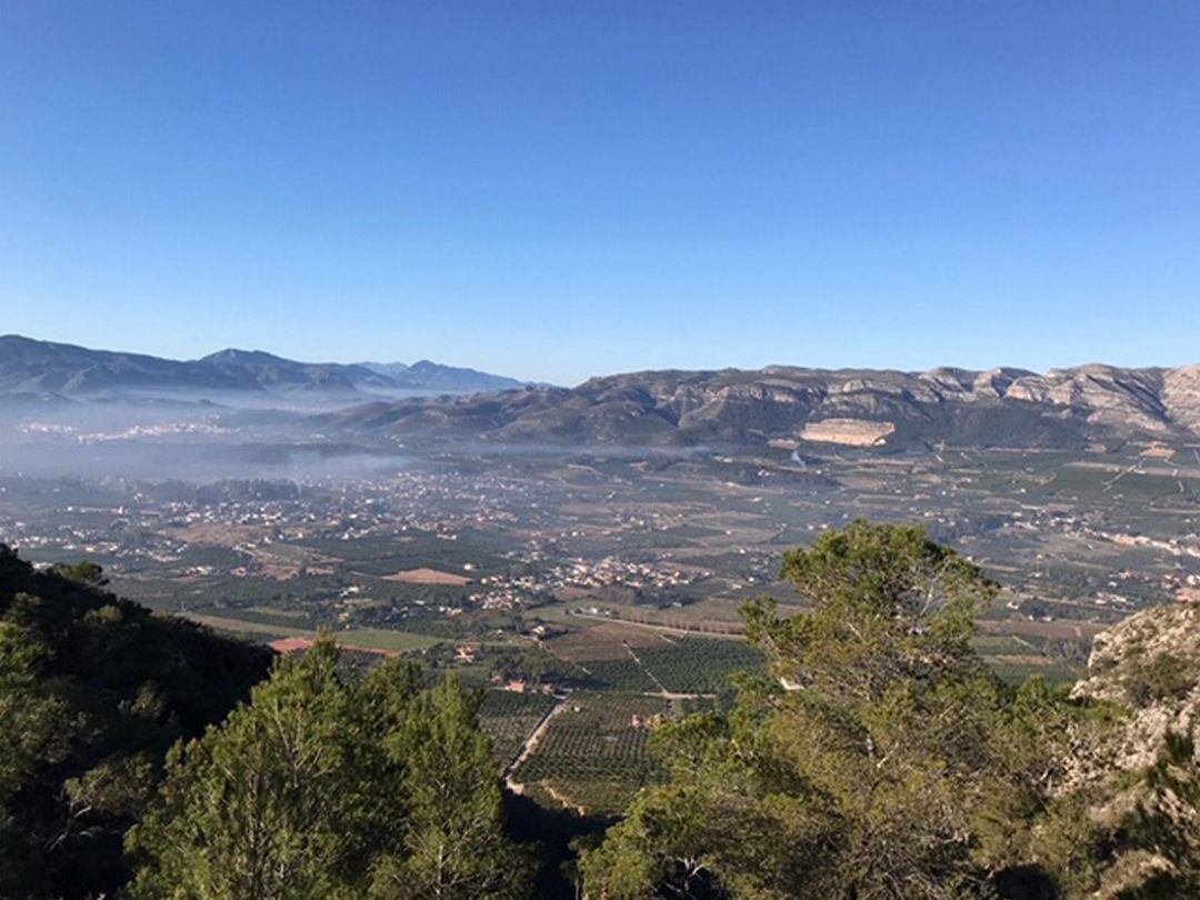 Campos de cultivo en la comarca de la Safor