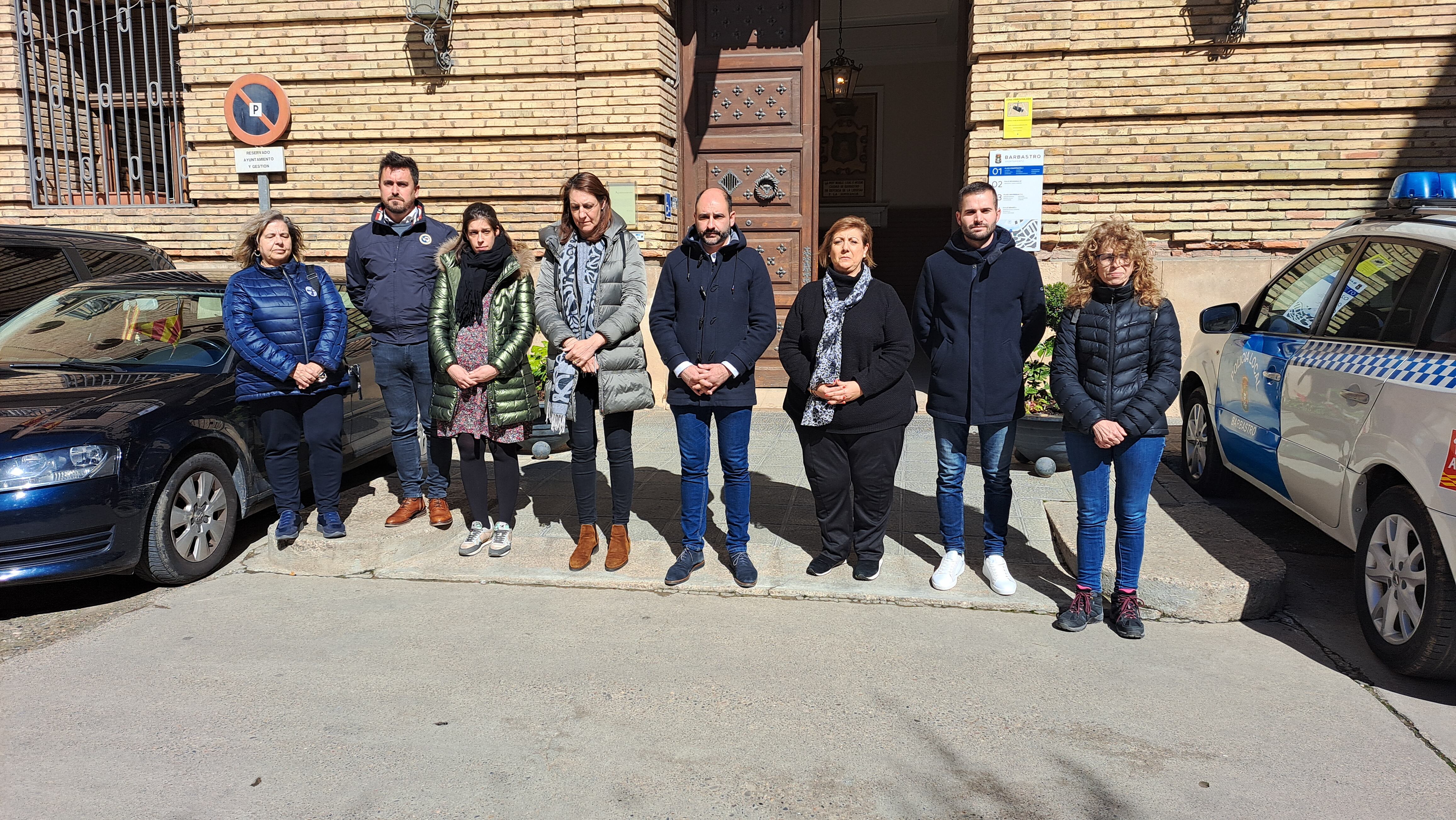 Minuto de silencio en Barbastro