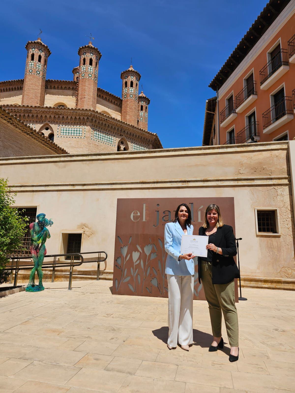 Celsa Rufas y Pilar Lleyda. Foto: Comarca de Somontano de Barbastro