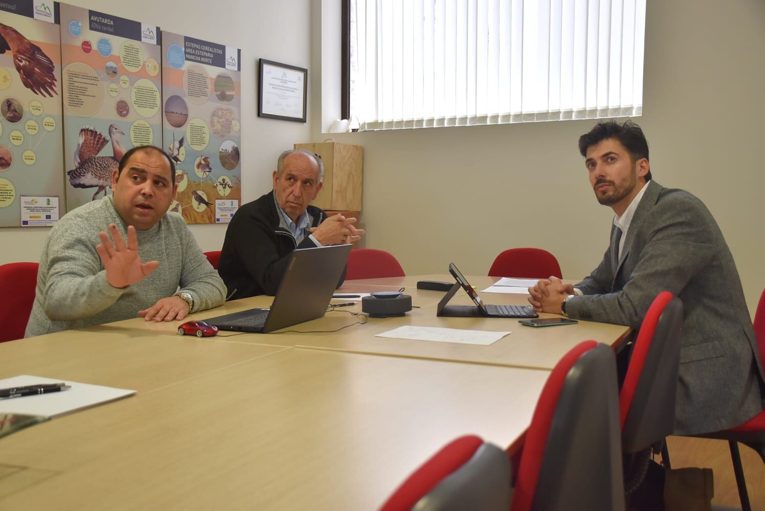 Manuel Julián Cano, Victor Jiménez y Javier Cebrián