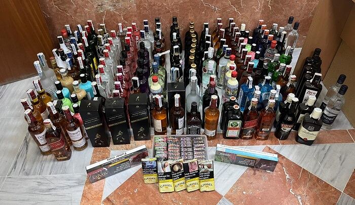 Productos intervenidos por la Policía