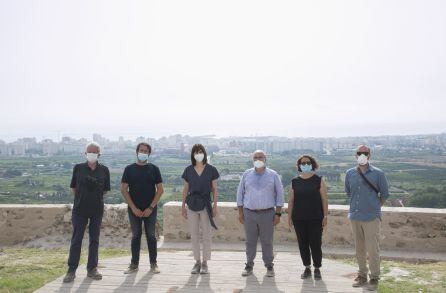 Visita del director general de Administración Local, Antoni Such, al Castell de Bairén