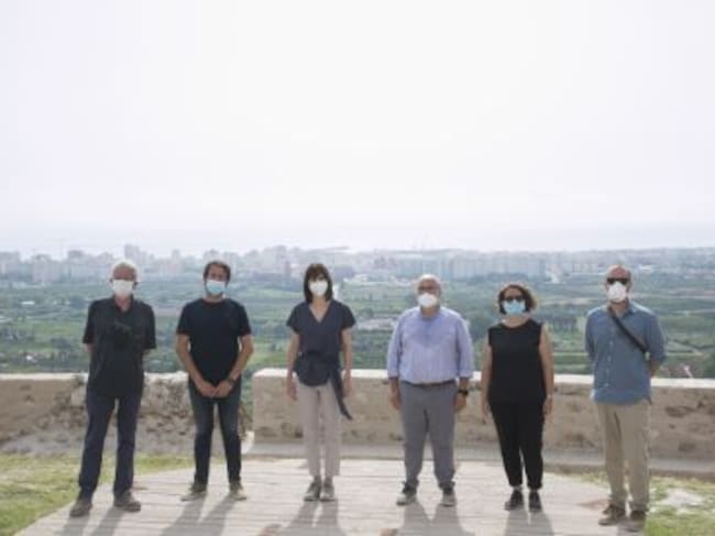 Visita del director general de Administración Local, Antoni Such, al Castell de Bairén