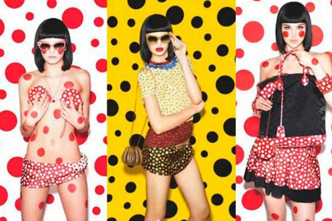 Imágenes de la campaña de Yayoi Kusama para Vuitton