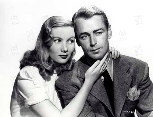 Verónica Lake y Alan Ladd