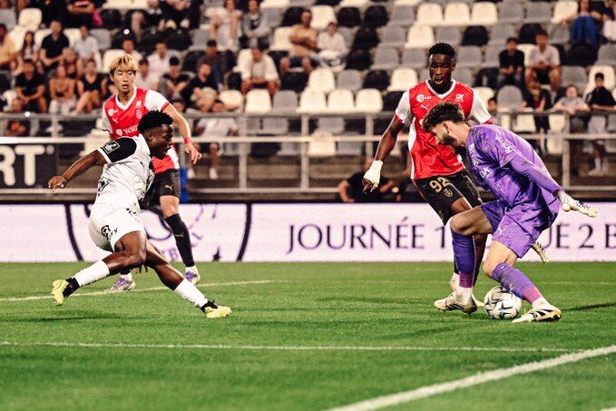 Josué Chibozo, en un partido con el Amiens francés/Amiens