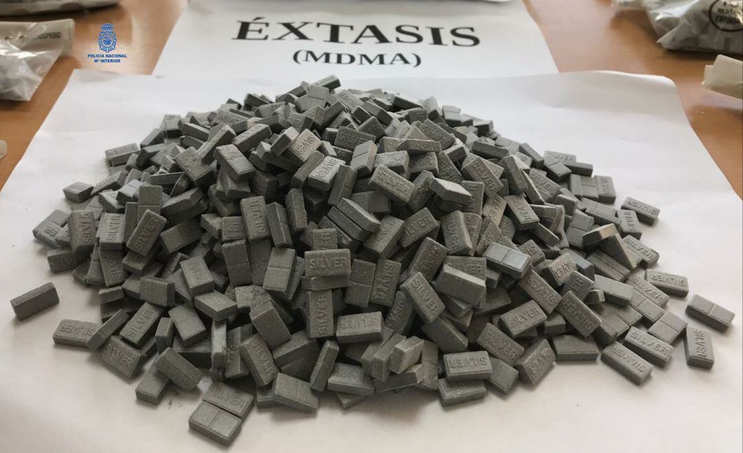 Pastillas de éxtasis incautadas a una organización que distribuía drogas de diseño por toda Mallorca.