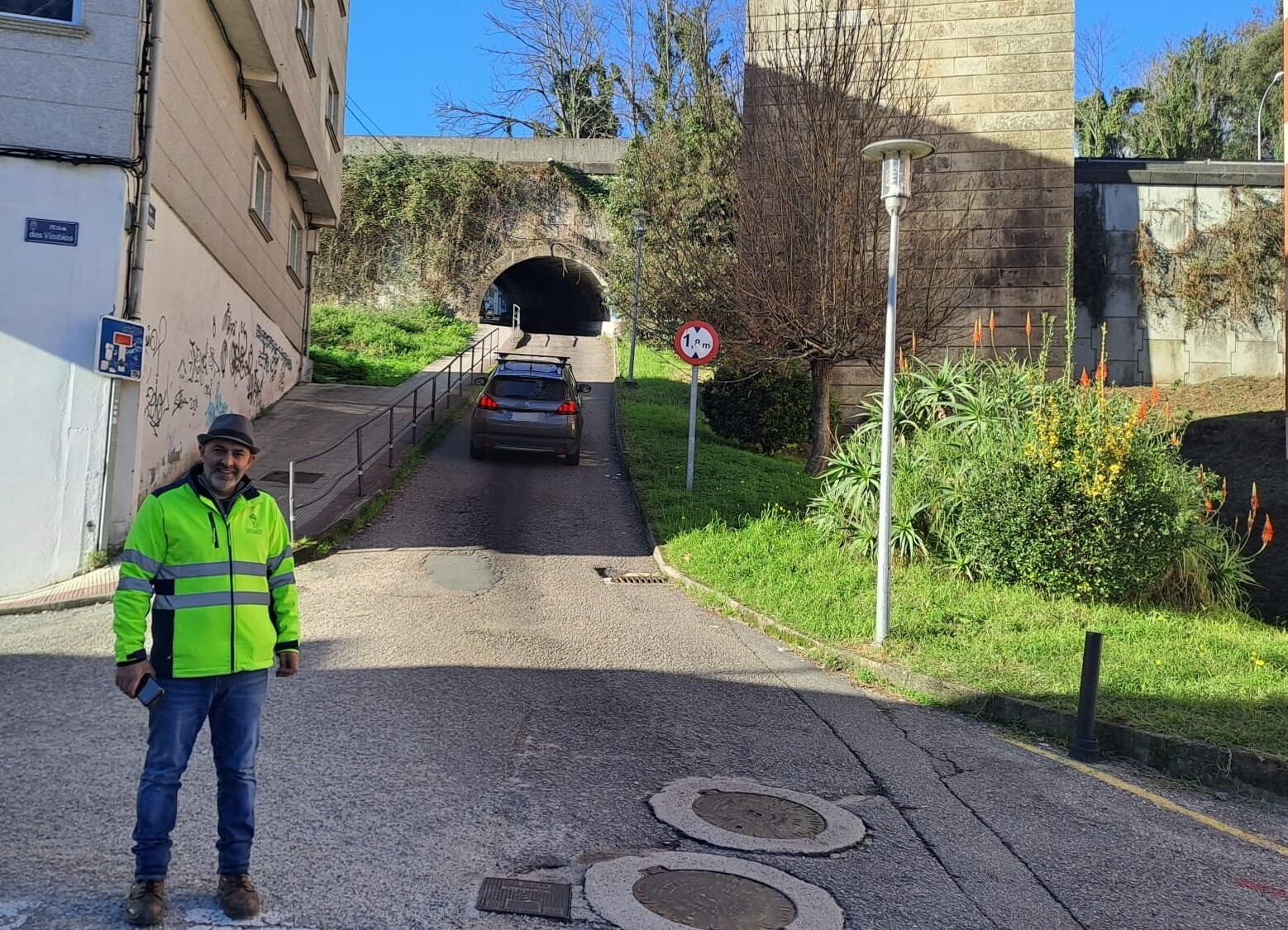 Obras de asfaltado en Redondela