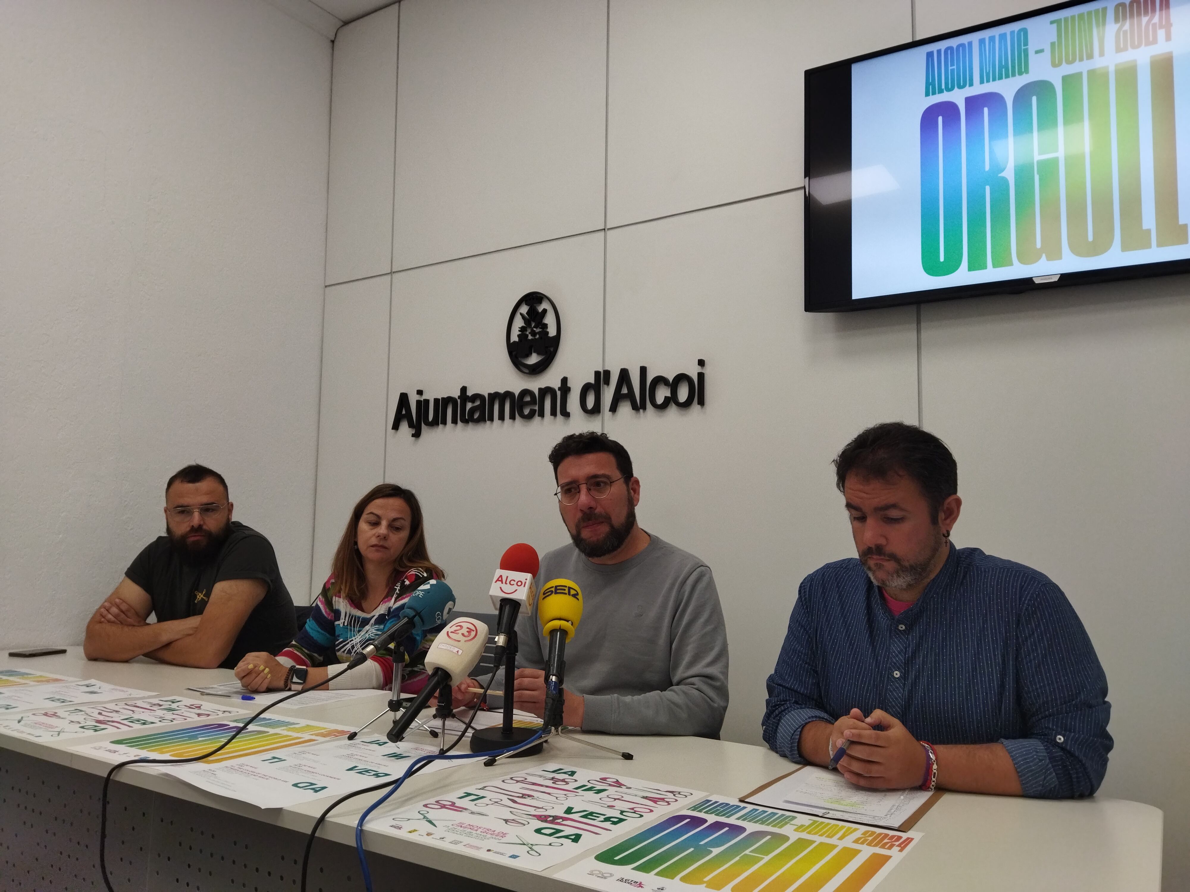 Presentación de la programación del Orgullo LGTBI de Alcoy de este 2024.