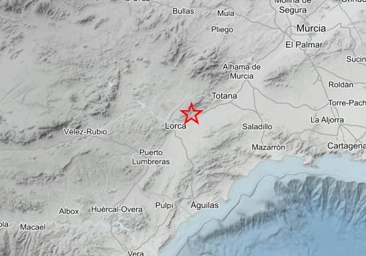 Terremoto de 2,1 en Lorca