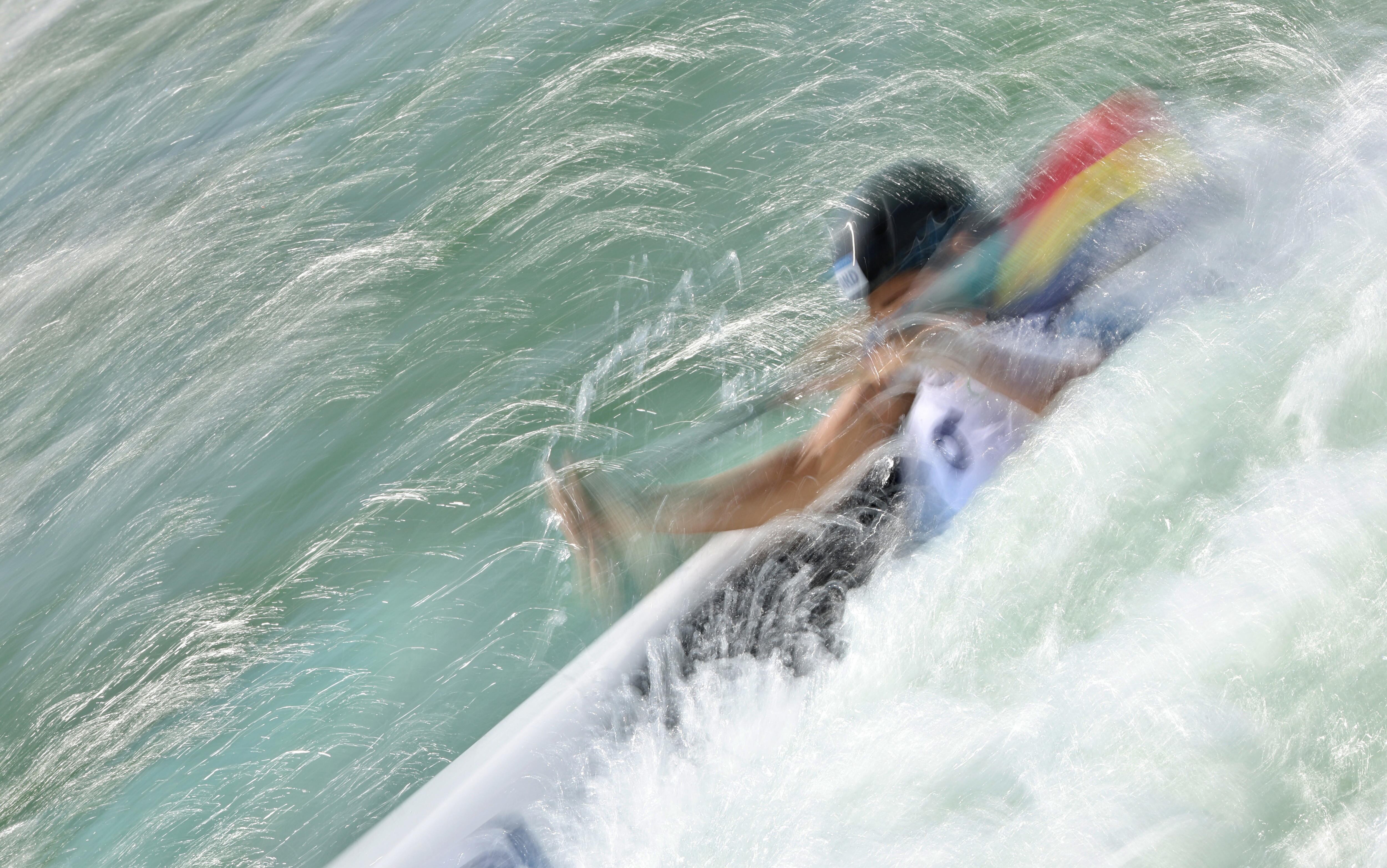 Mònica Doria va aconseguir el tercer millor temps en la primera baixada de la competició de canoa