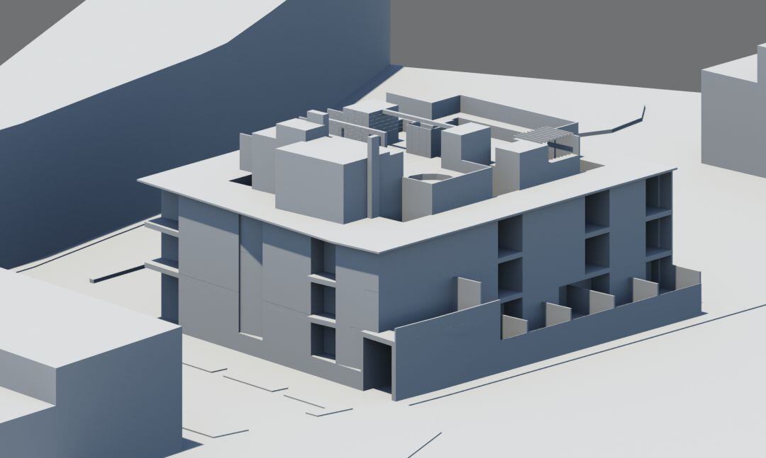 Proyecto de los apartamentos turísticos que se van a construir en Salobreña