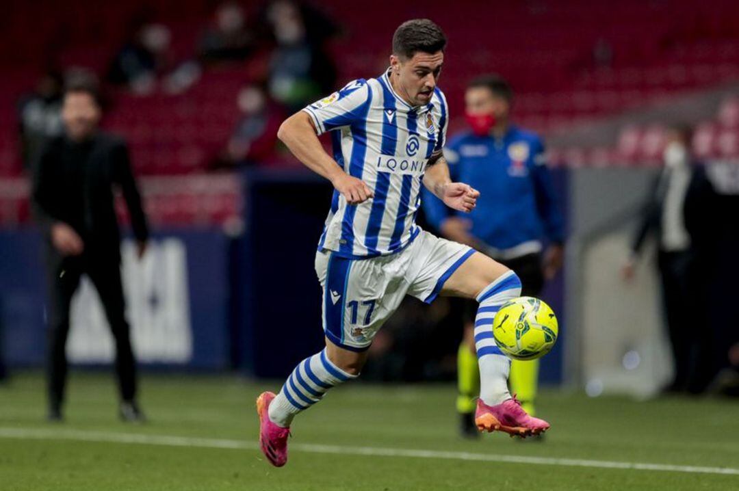 Merquelanz en un partido de esta última temporada