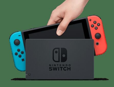 La Nintendo Switch en una imagen oficial de Nintendo.