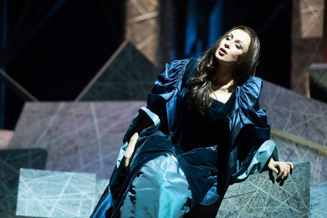 La soprano durant una representació de 'I Puritani'