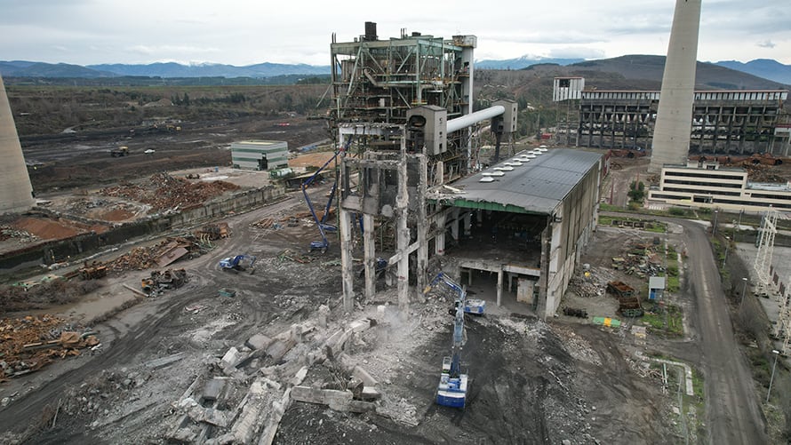 Imagen del desmantelamiento de Compostilla