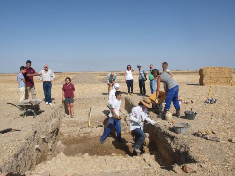 Imagen de las obras de excavación llevada a cabo en verano