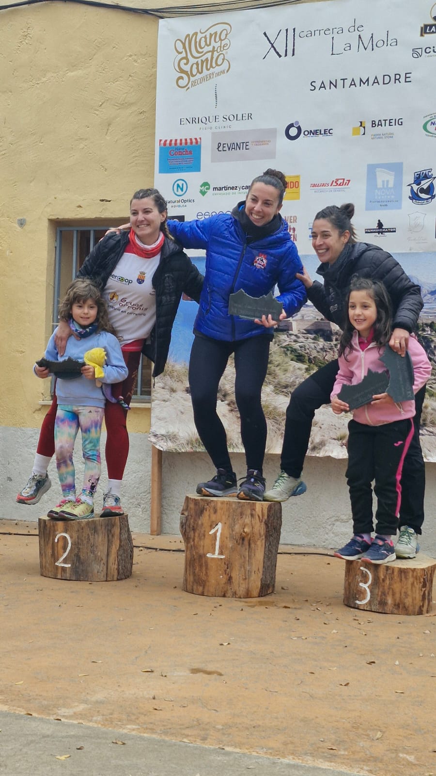 Mari Angeles, en el pódium