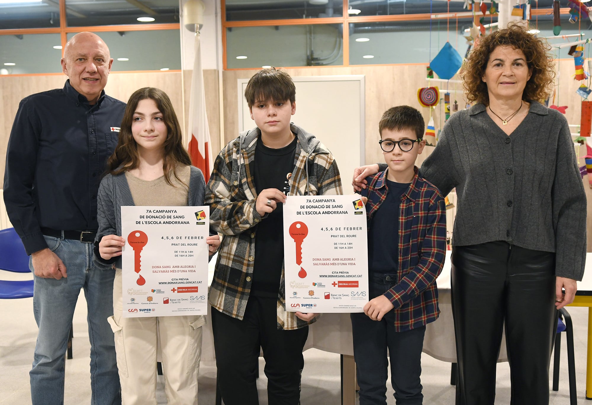 Presentació campanya de donació de sang organitzada pels alumnes de l&#039;Escola Andorrana