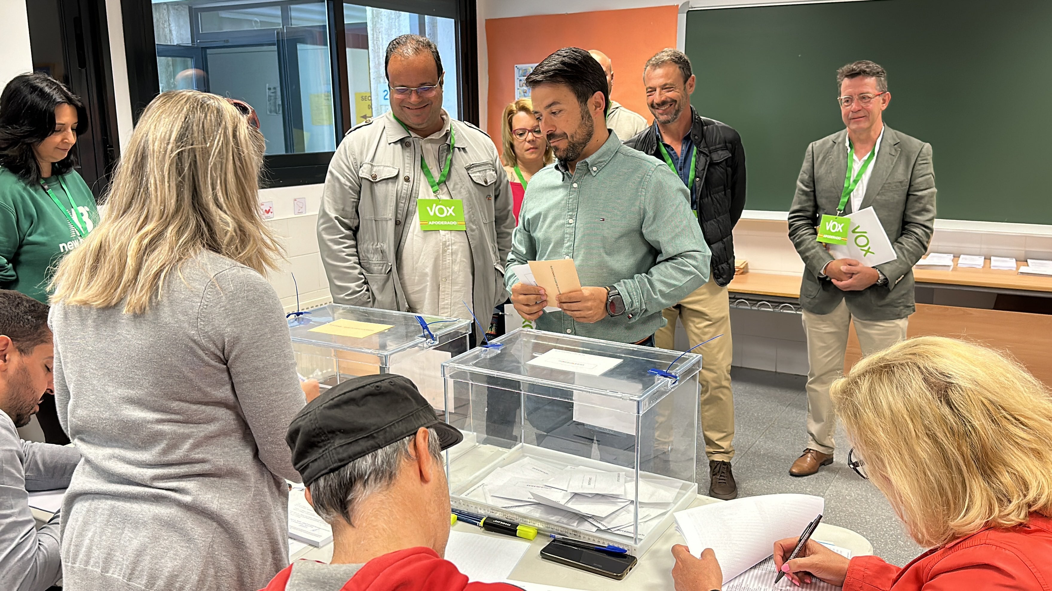 Iván Sánchez votando/foto Vox