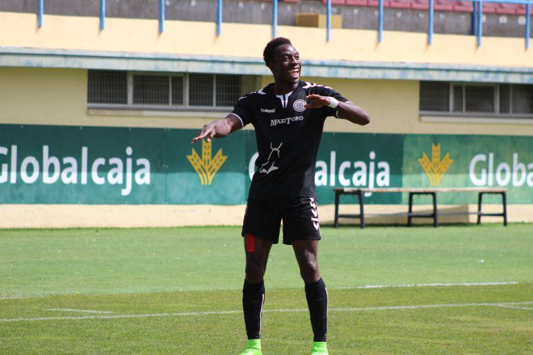 Celebración de Adibe tras el golazo