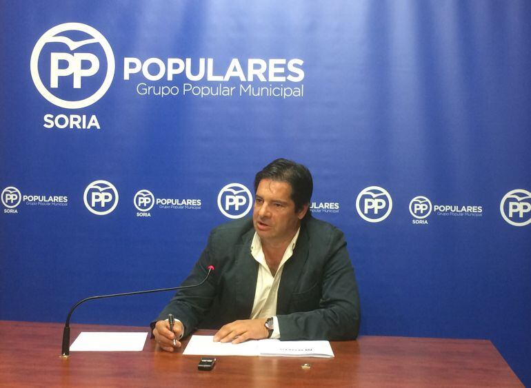 Javier Martín, concejal del PP en el Ayuntamiento de Soria.