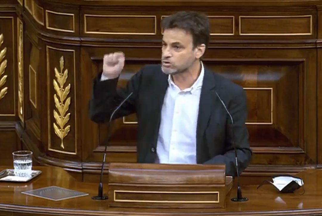 Jaume Asens, durante su intervención en el Congreso de los Diputados