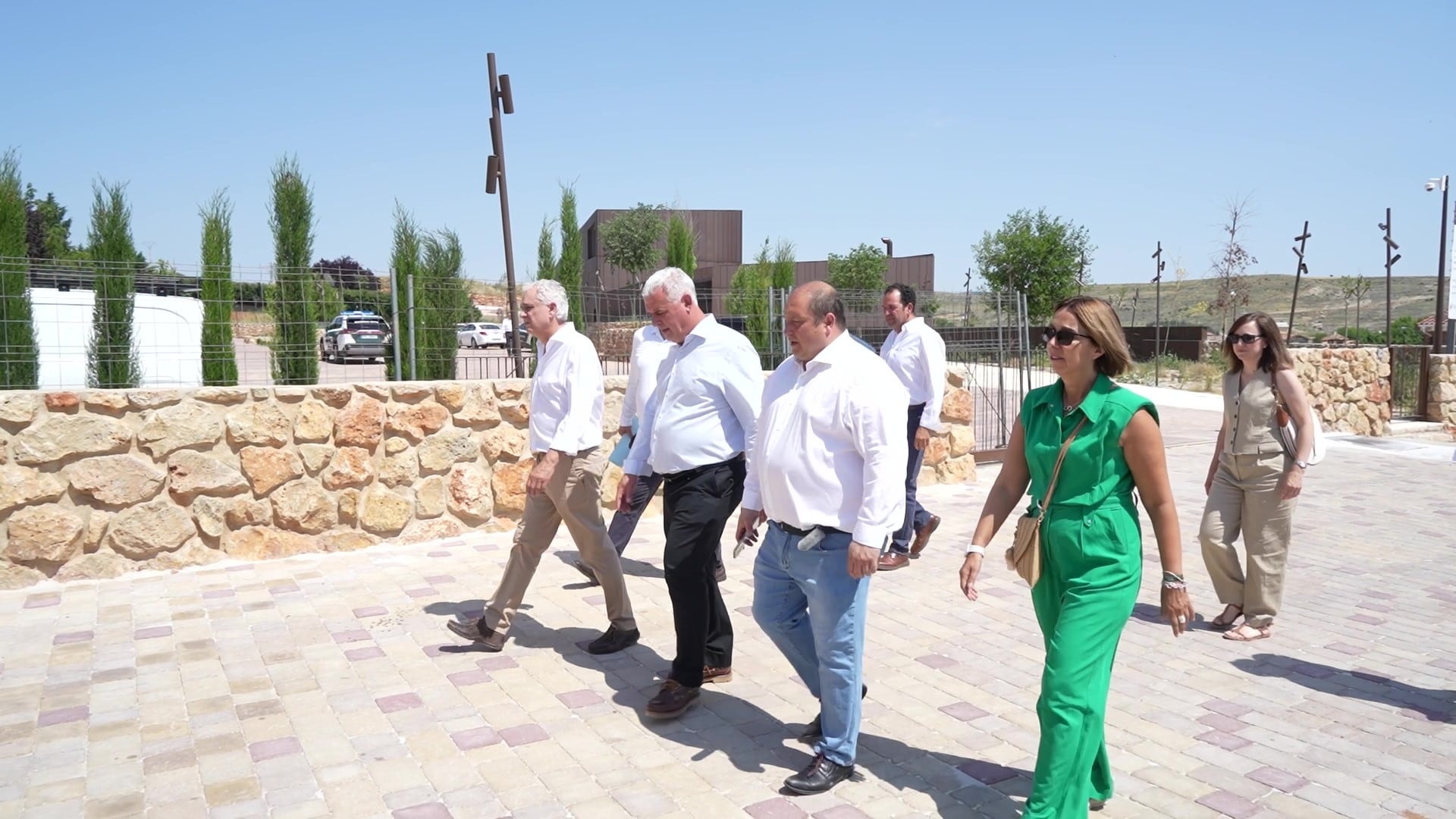 Visita a las obras de acceso al Parador Nacional de Turismo