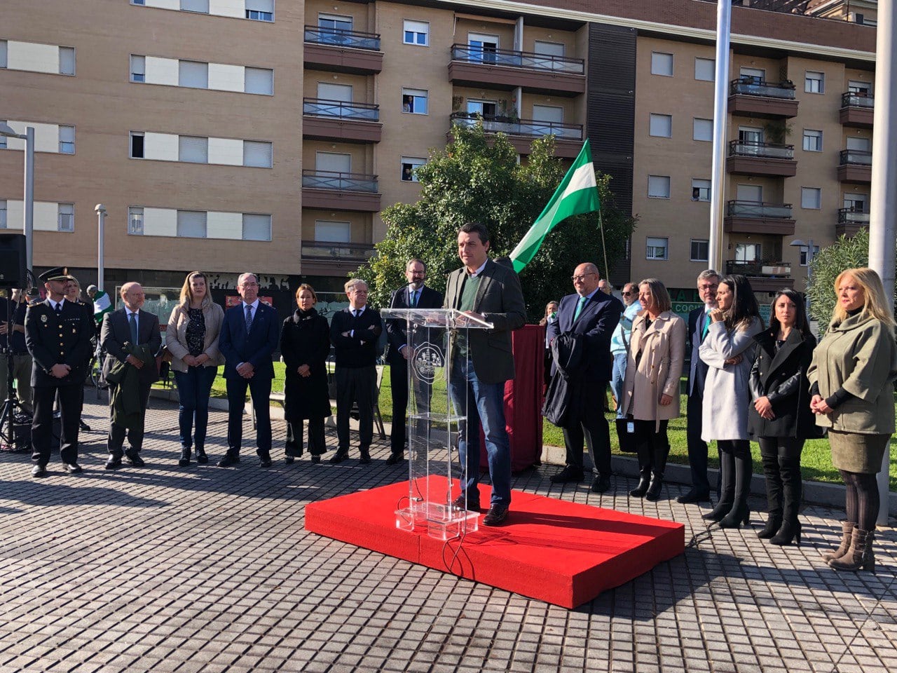 Celebración del día de la Bandera en Córdoba