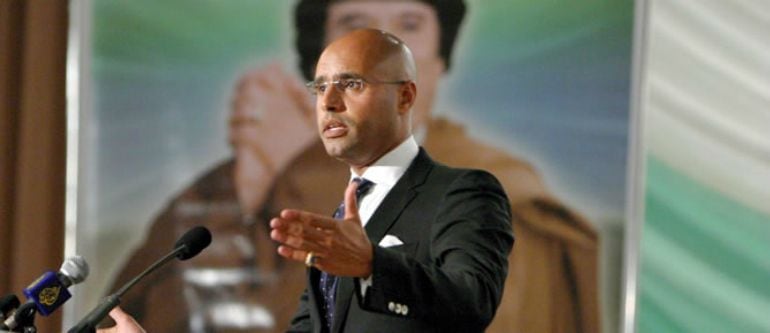 Saif al Islam, el hijo mayor de Gadafi.