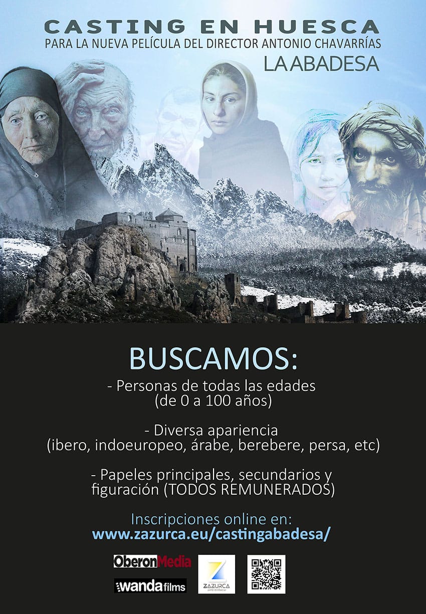 Cartel de La Abadesa, buscando actores y figurantes